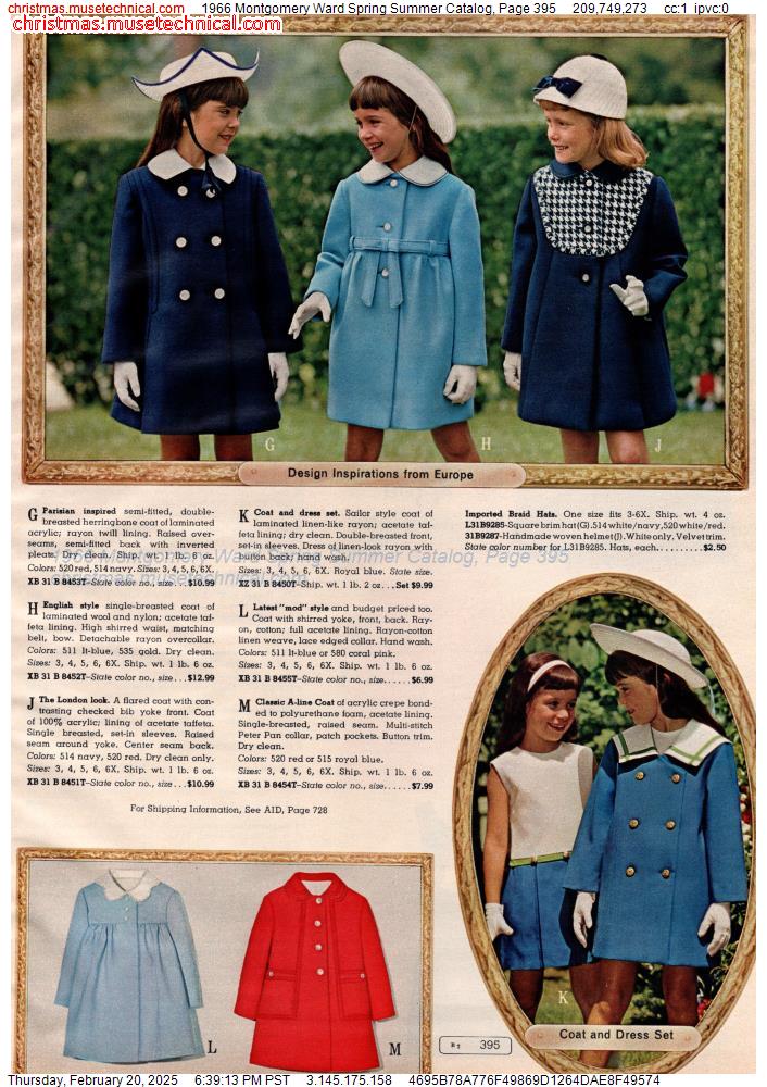 1966 Montgomery Ward Spring Summer Catalog, Page 395