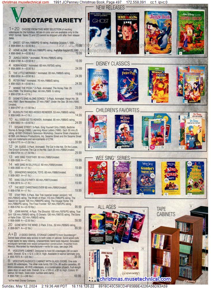 1991 JCPenney Christmas Book, Page 497