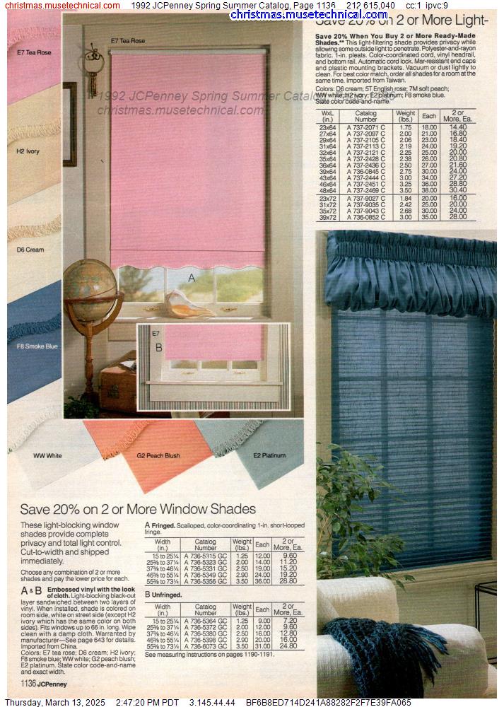 1992 JCPenney Spring Summer Catalog, Page 1136