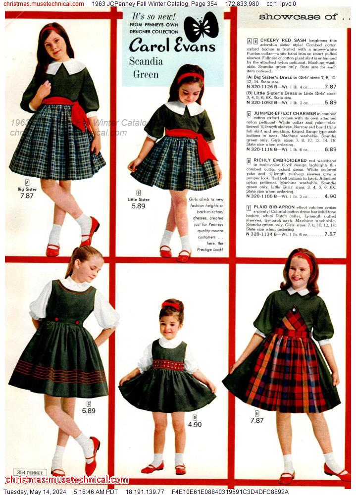 1963 JCPenney Fall Winter Catalog, Page 354