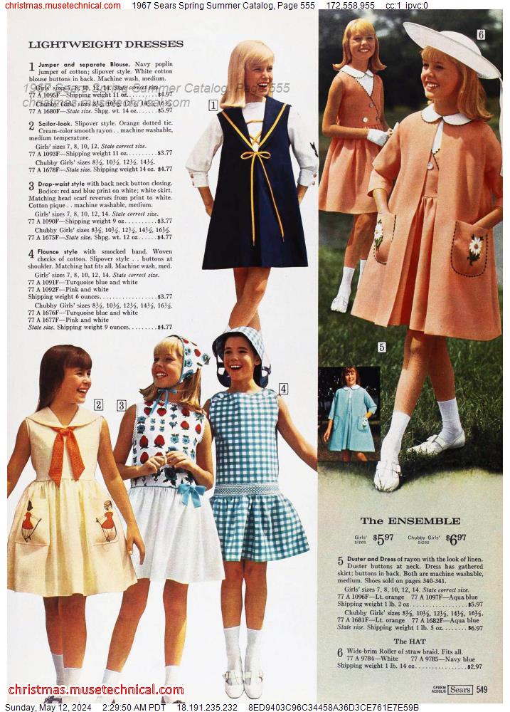 1967 Sears Spring Summer Catalog, Page 555