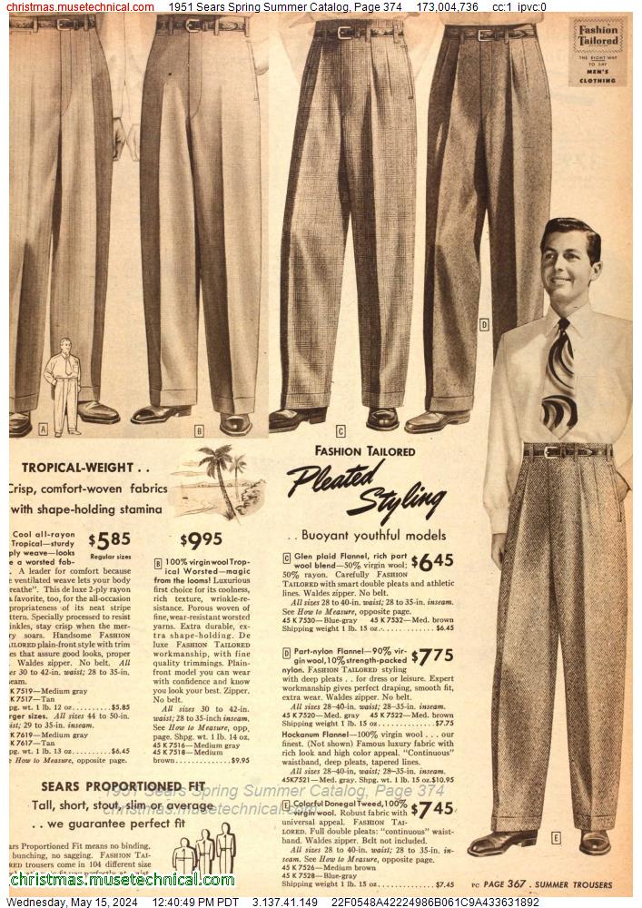1951 Sears Spring Summer Catalog, Page 374