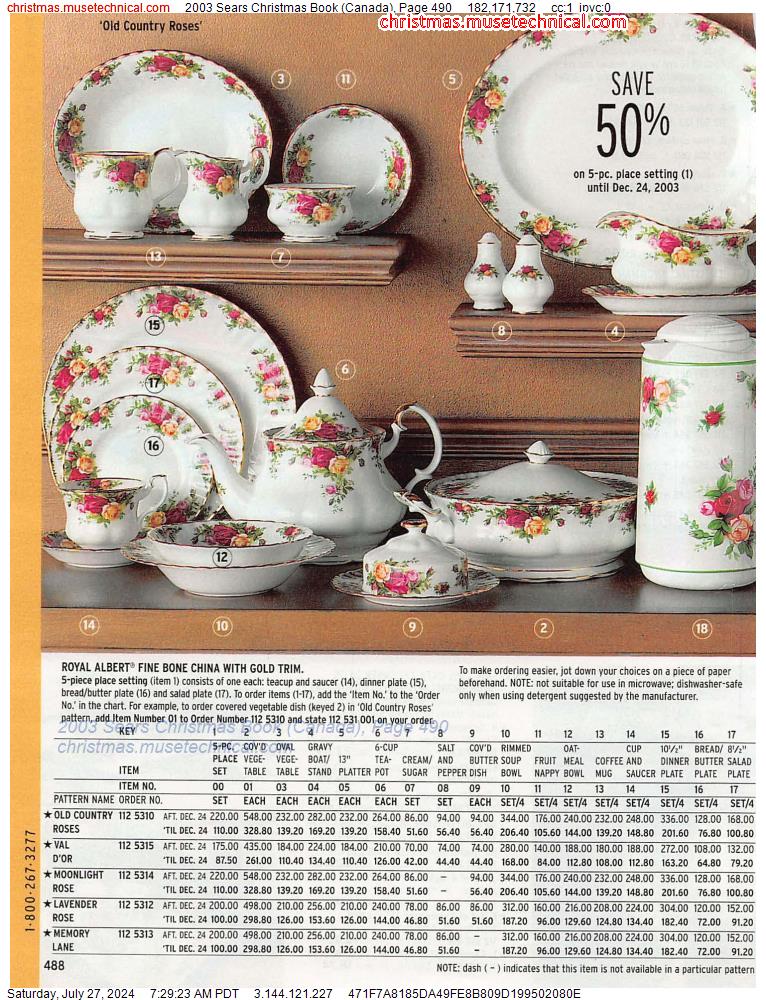 2003 Sears Christmas Book (Canada), Page 490