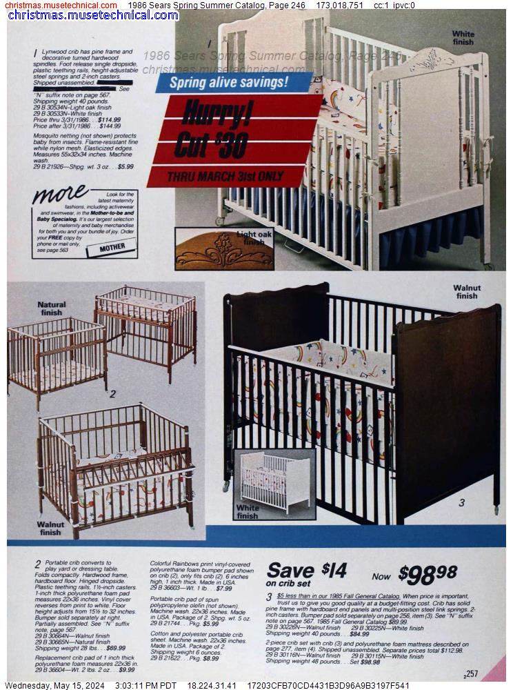 1986 Sears Spring Summer Catalog, Page 246