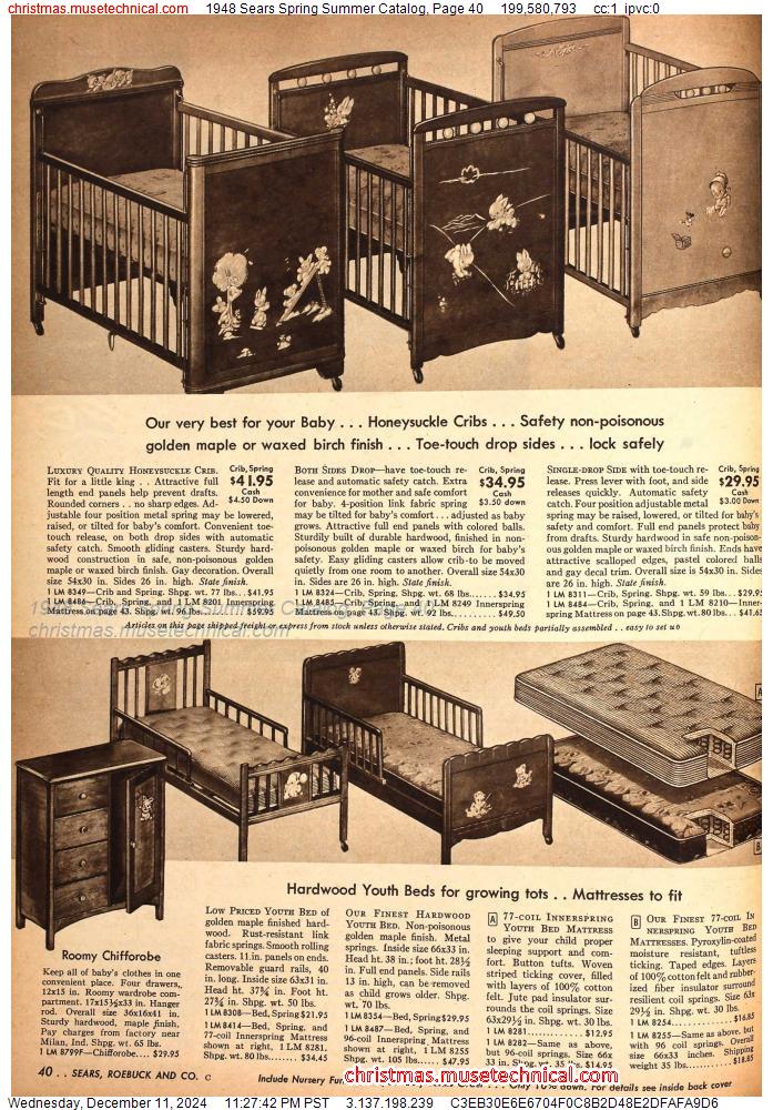 1948 Sears Spring Summer Catalog, Page 40