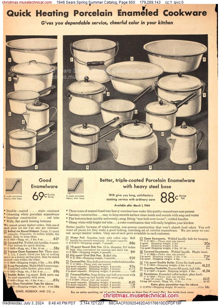1946 Sears Spring Summer Catalog, Page 950