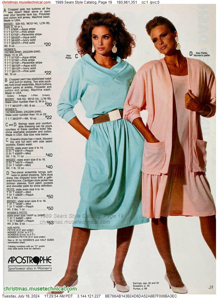 1989 Sears Style Catalog, Page 19
