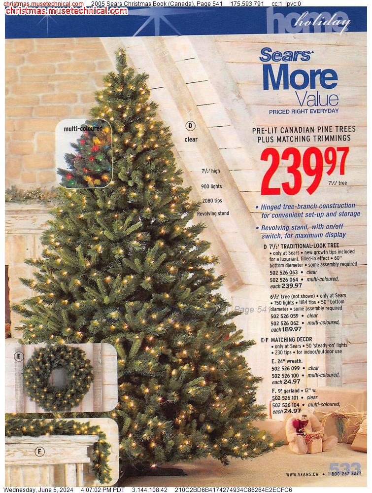 2005 Sears Christmas Book (Canada), Page 541