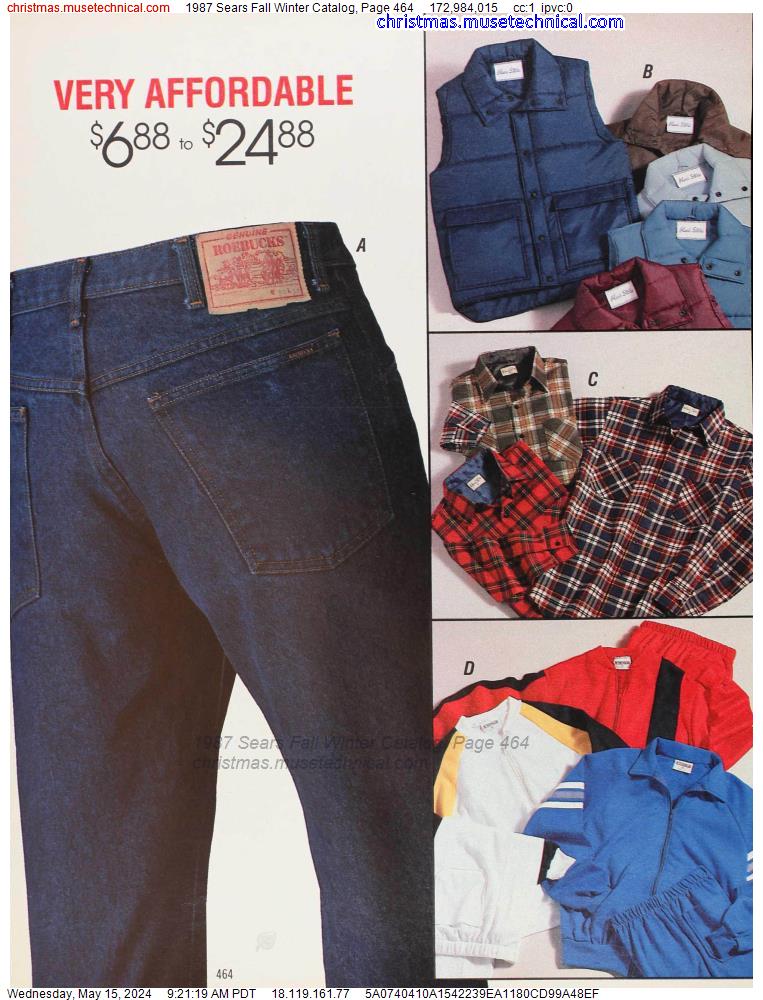 1987 Sears Fall Winter Catalog, Page 464
