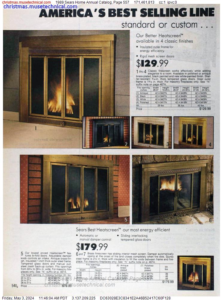 1989 Sears Home Annual Catalog, Page 557
