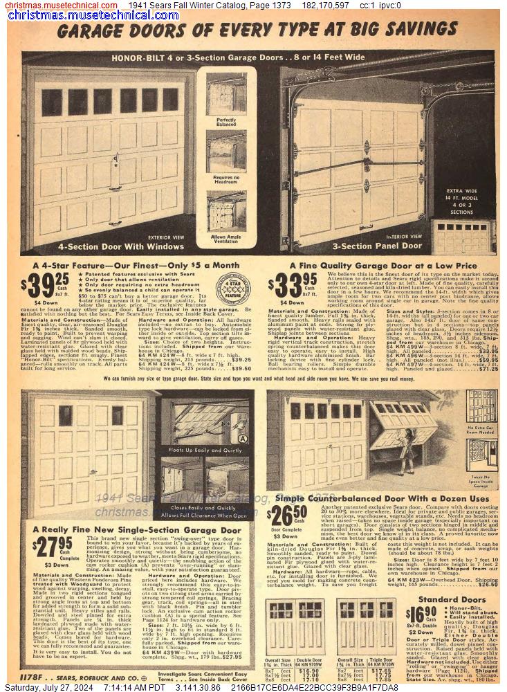 1941 Sears Fall Winter Catalog, Page 1373