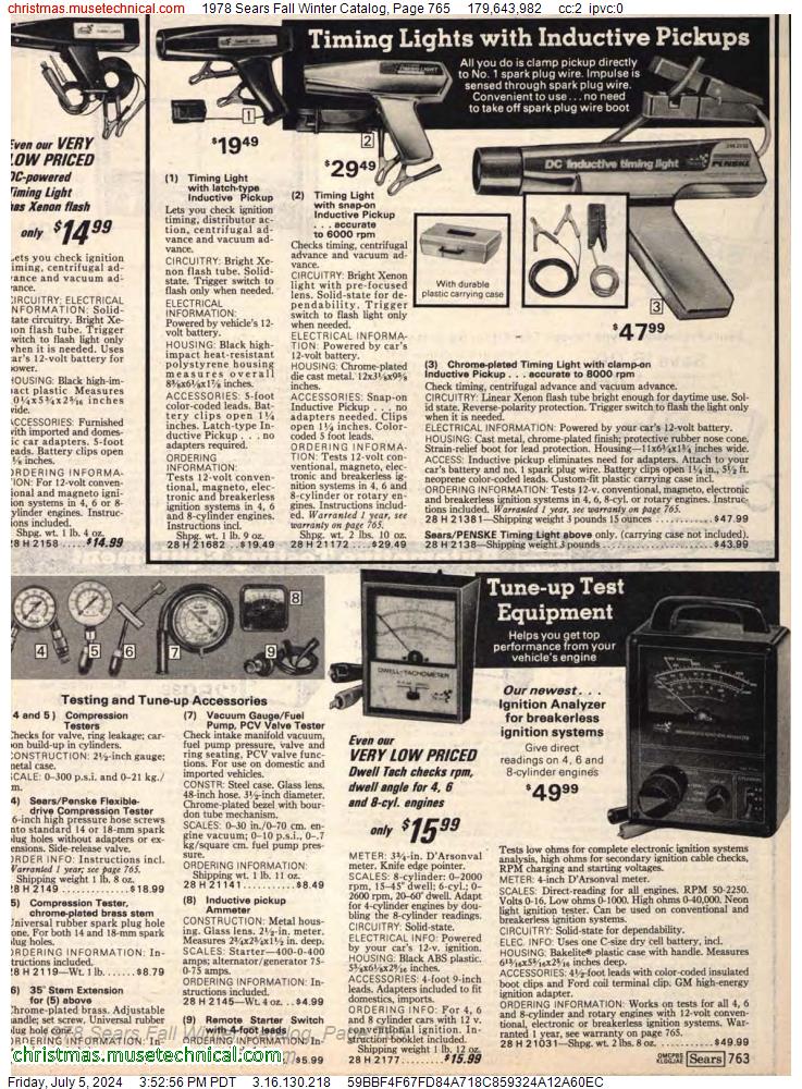 1978 Sears Fall Winter Catalog, Page 765