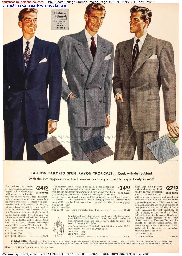 1949 Sears Spring Summer Catalog, Page 358