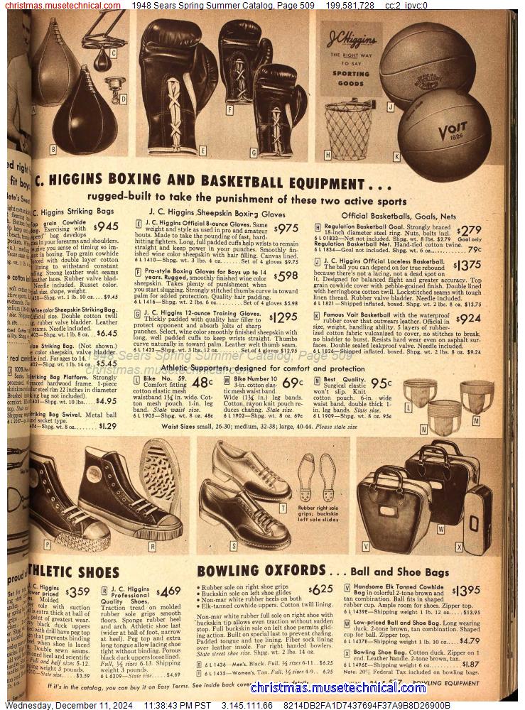 1948 Sears Spring Summer Catalog, Page 509