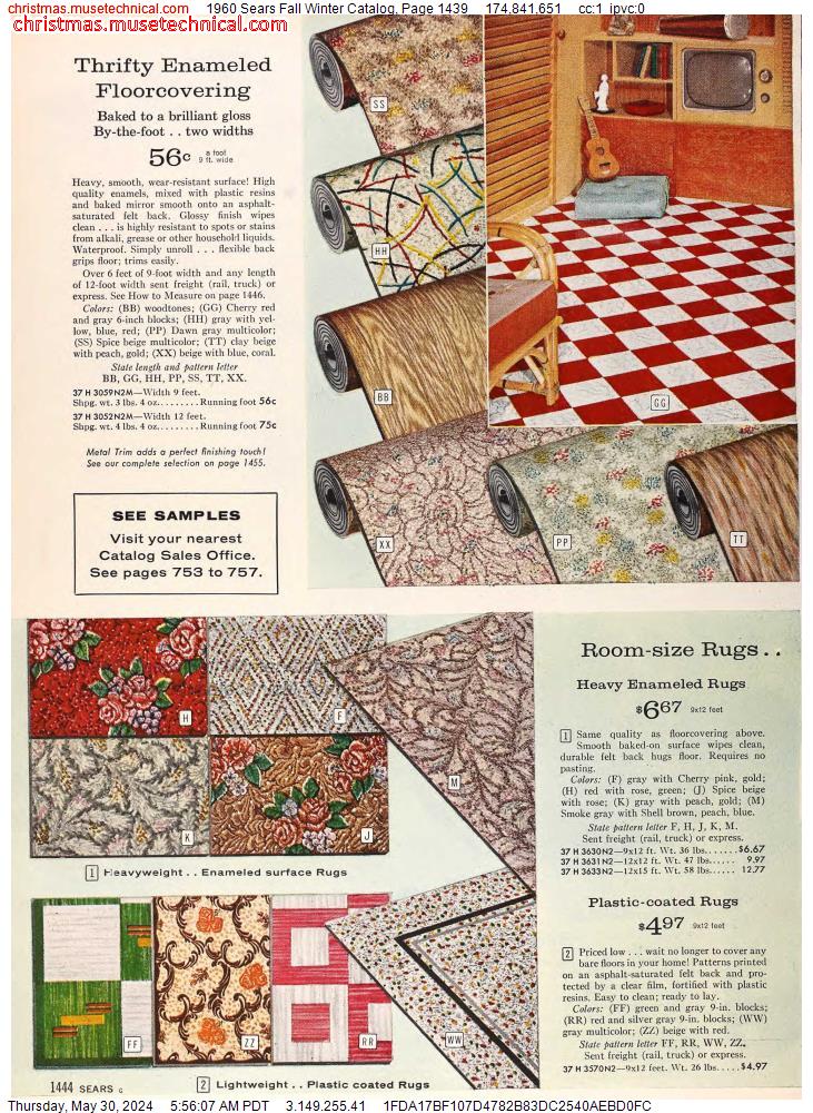 1960 Sears Fall Winter Catalog, Page 1439