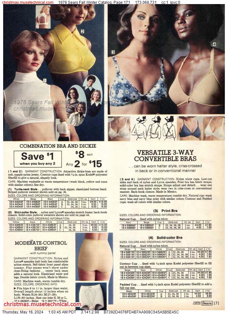 1976 Sears Fall Winter Catalog, Page 171