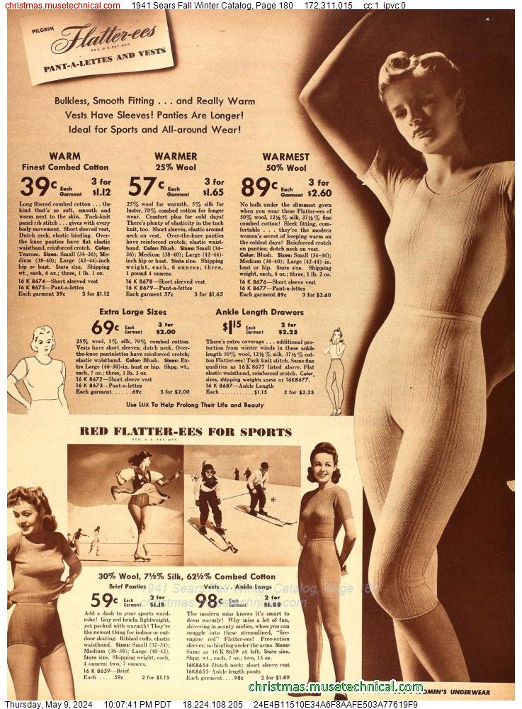 1941 Sears Fall Winter Catalog, Page 180