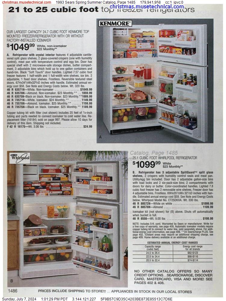 1993 Sears Spring Summer Catalog, Page 1485