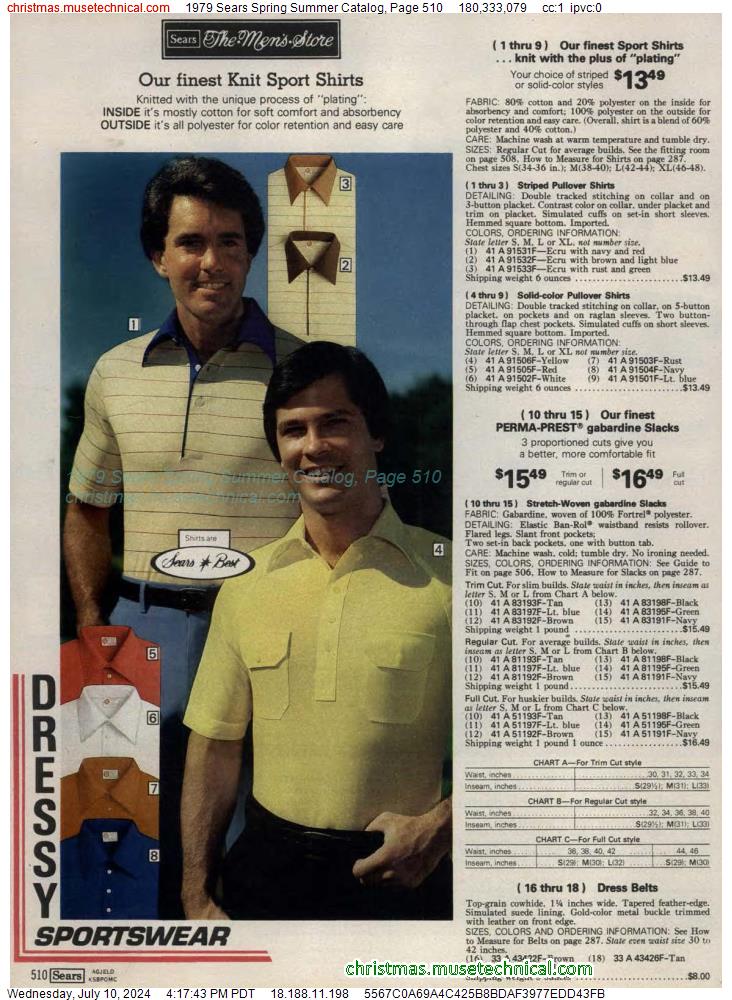 1979 Sears Spring Summer Catalog, Page 510