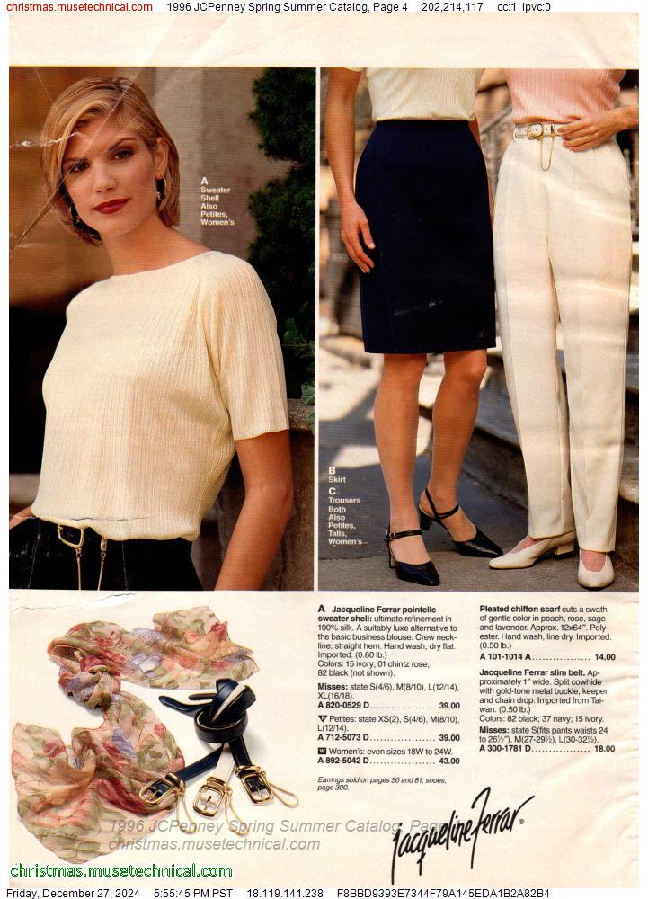 1996 JCPenney Spring Summer Catalog, Page 4