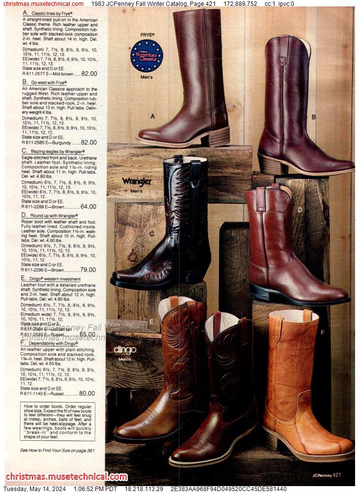 1983 JCPenney Fall Winter Catalog, Page 421