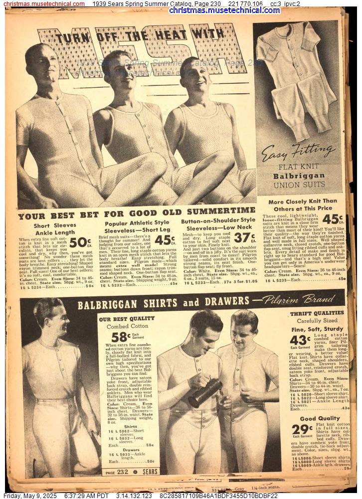 1939 Sears Spring Summer Catalog, Page 230