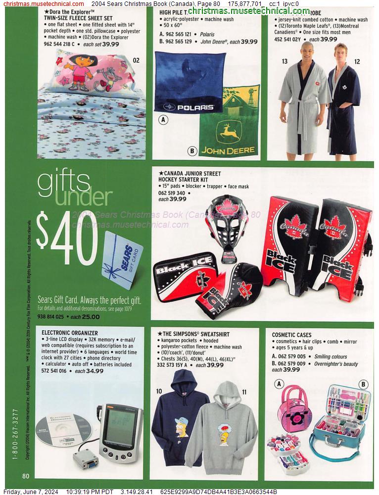 2004 Sears Christmas Book (Canada), Page 80
