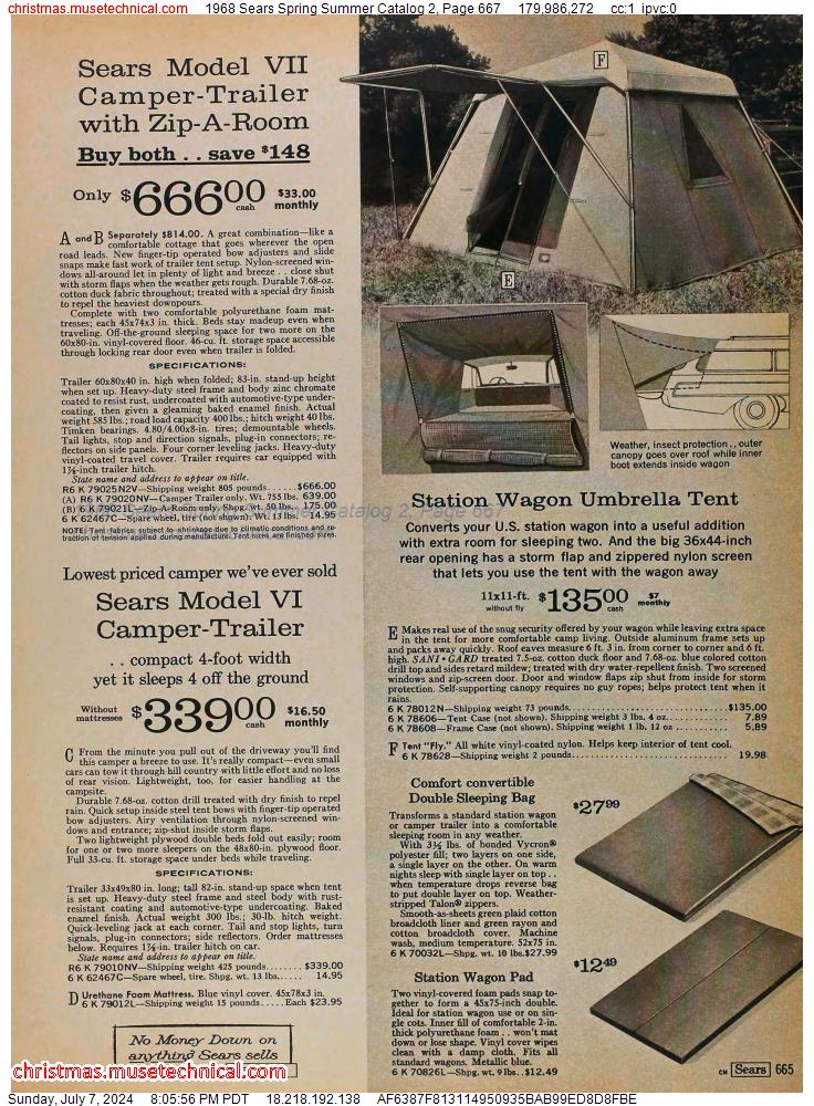 1968 Sears Spring Summer Catalog 2, Page 667