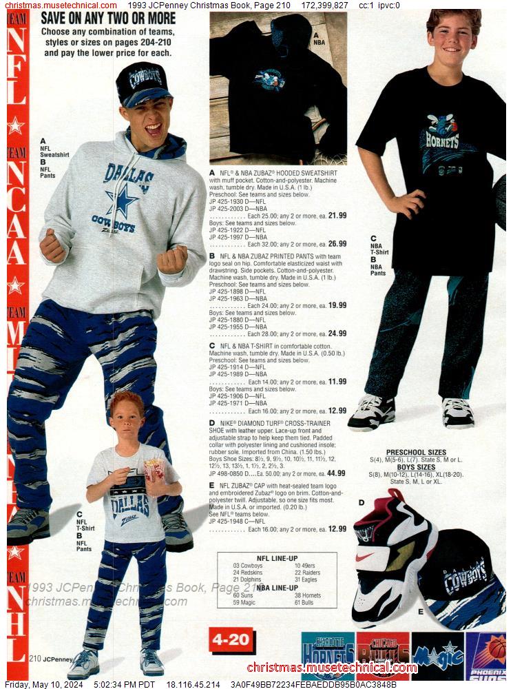 1993 JCPenney Christmas Book, Page 210