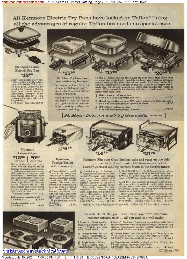 1968 Sears Fall Winter Catalog, Page 785