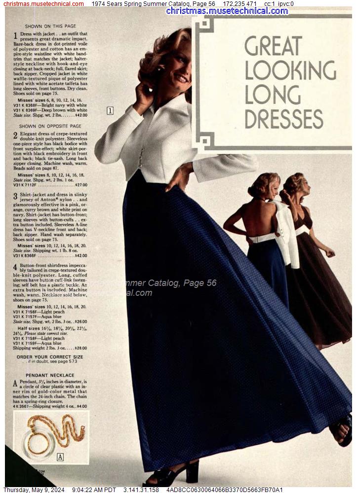 1974 Sears Spring Summer Catalog, Page 56