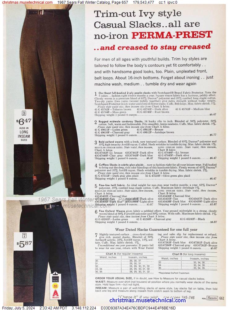 1967 Sears Fall Winter Catalog, Page 657