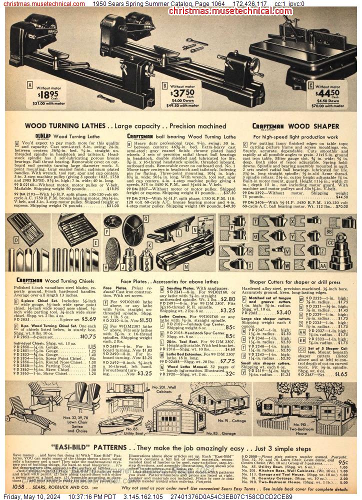 1950 Sears Spring Summer Catalog, Page 1064