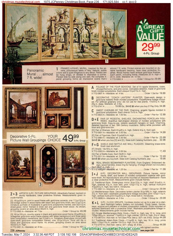 1975 JCPenney Christmas Book, Page 236