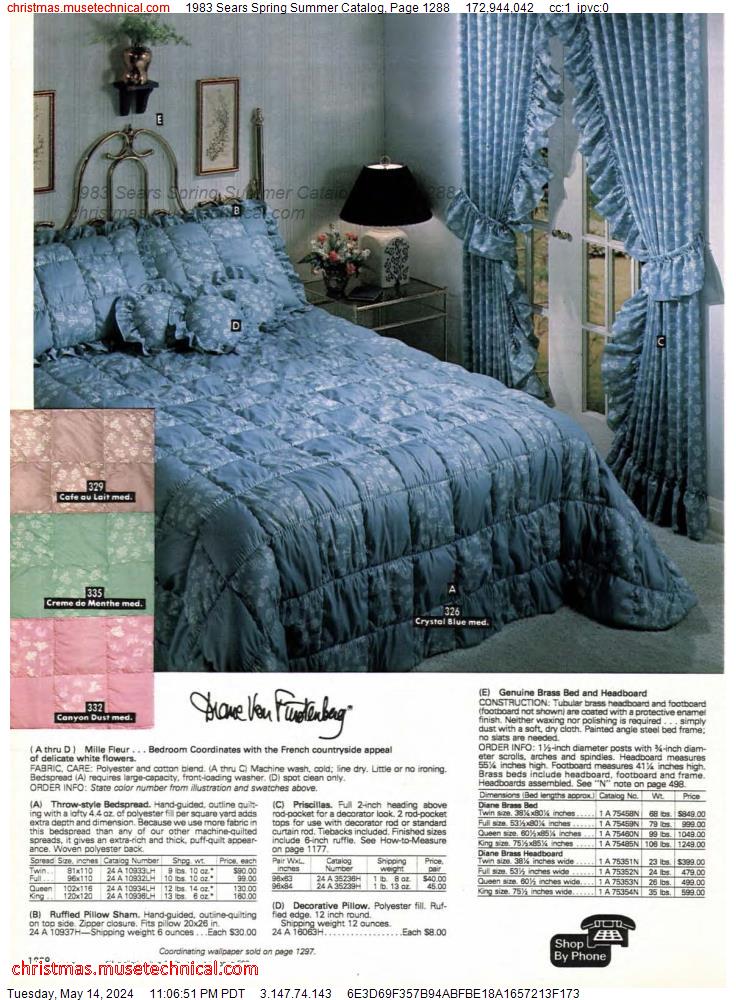 1983 Sears Spring Summer Catalog, Page 1288