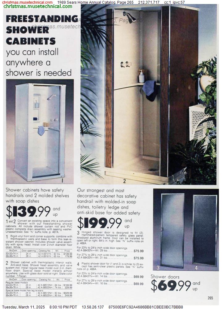 1989 Sears Home Annual Catalog, Page 265