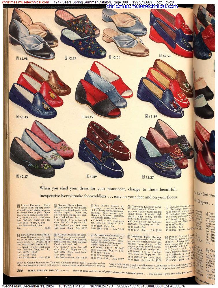 1947 Sears Spring Summer Catalog, Page 300