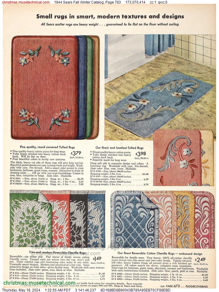 1944 Sears Fall Winter Catalog, Page 783