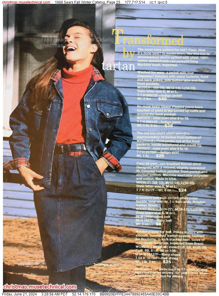 1988 Sears Fall Winter Catalog, Page 25