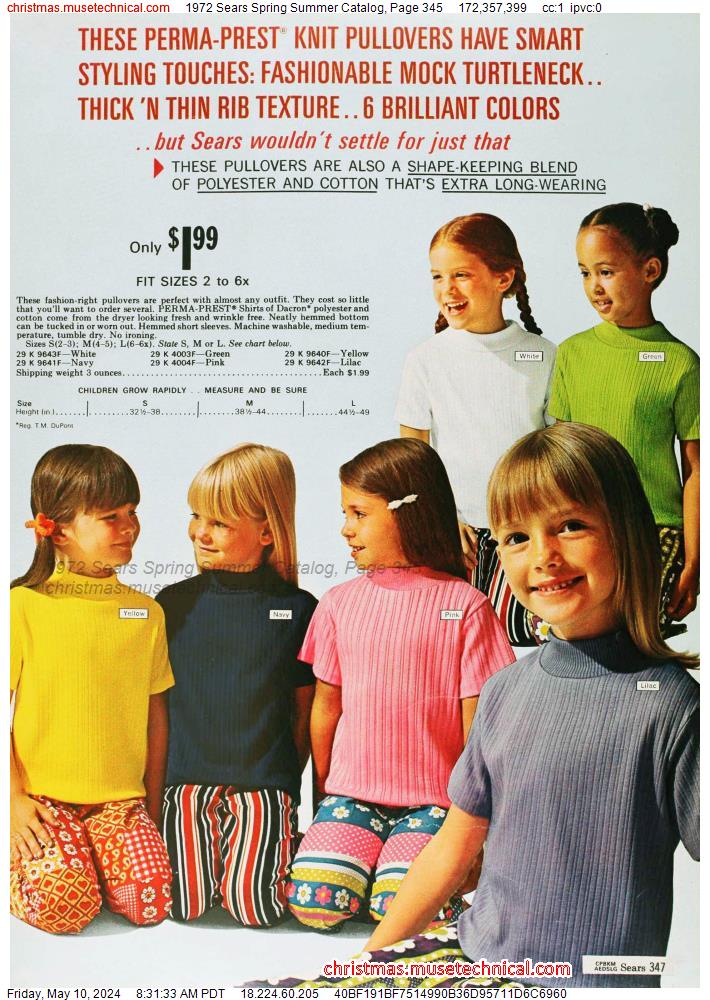 1972 Sears Spring Summer Catalog, Page 345