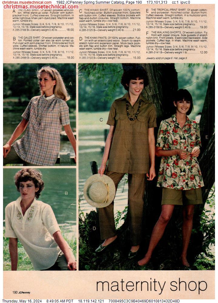 1982 JCPenney Spring Summer Catalog, Page 190
