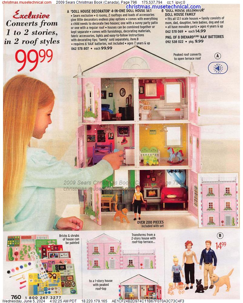 2009 Sears Christmas Book (Canada), Page 796