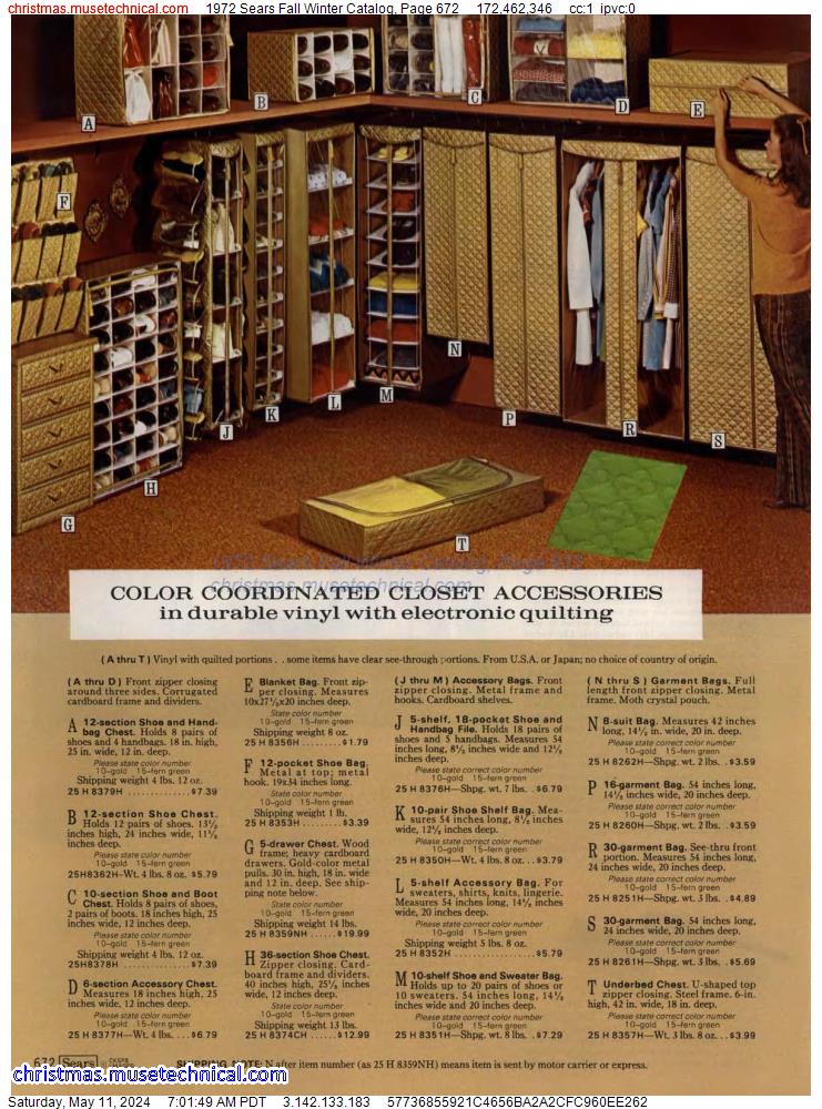 1972 Sears Fall Winter Catalog, Page 672