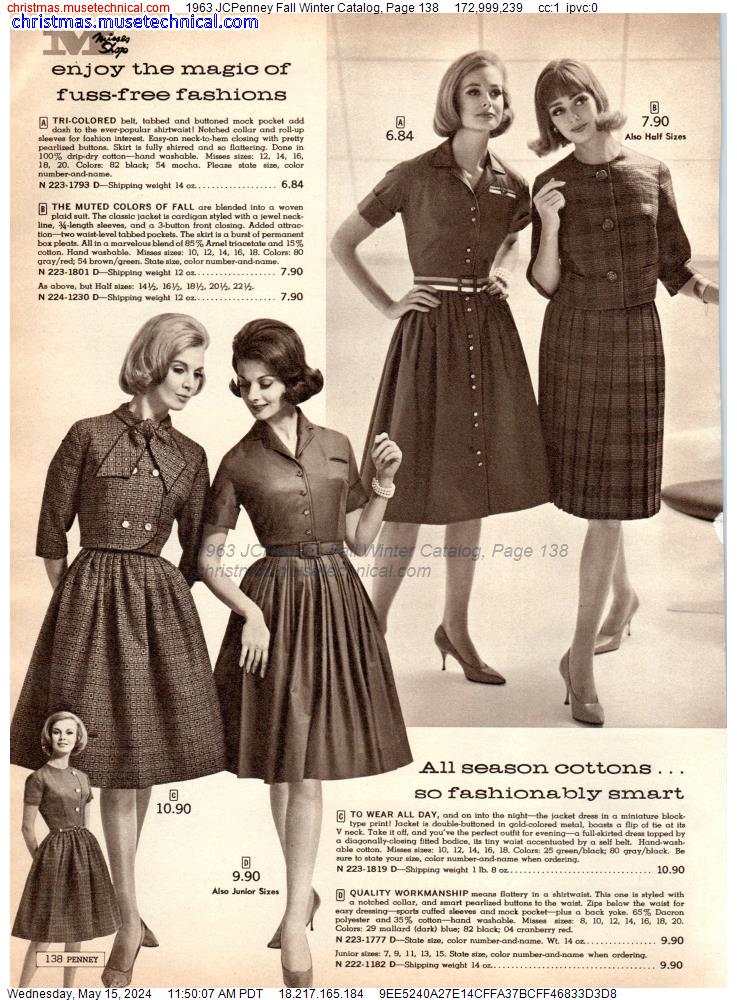 1963 JCPenney Fall Winter Catalog, Page 138