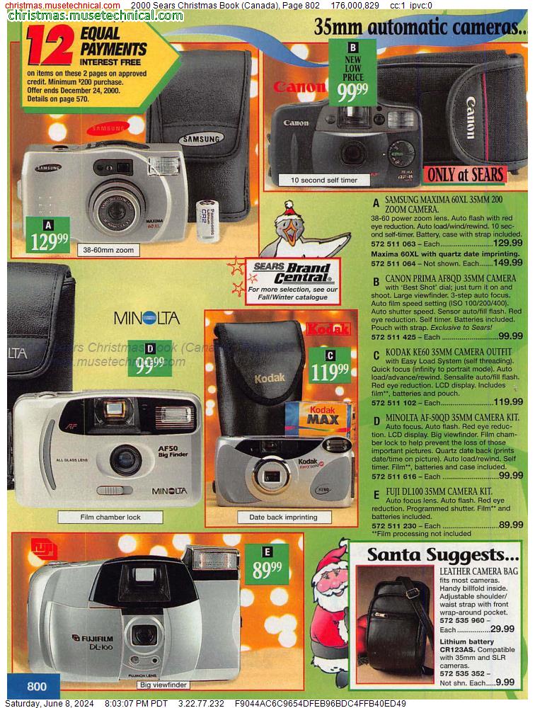 2000 Sears Christmas Book (Canada), Page 802
