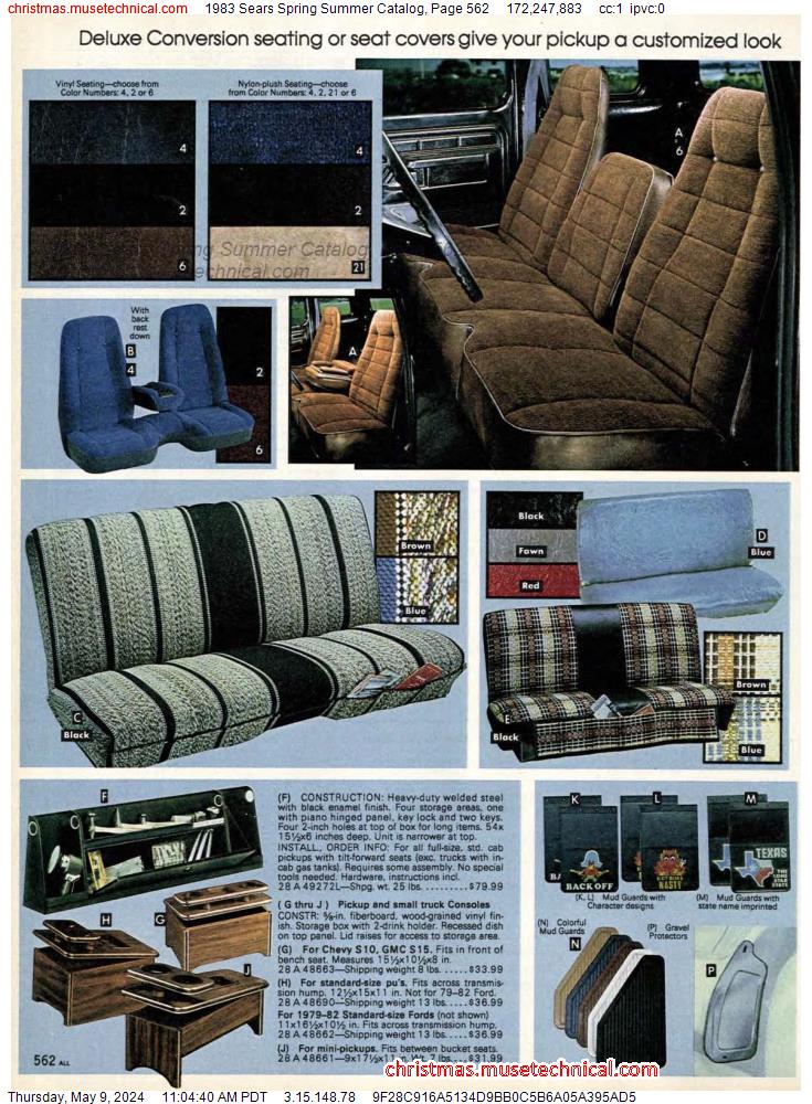 1983 Sears Spring Summer Catalog, Page 562