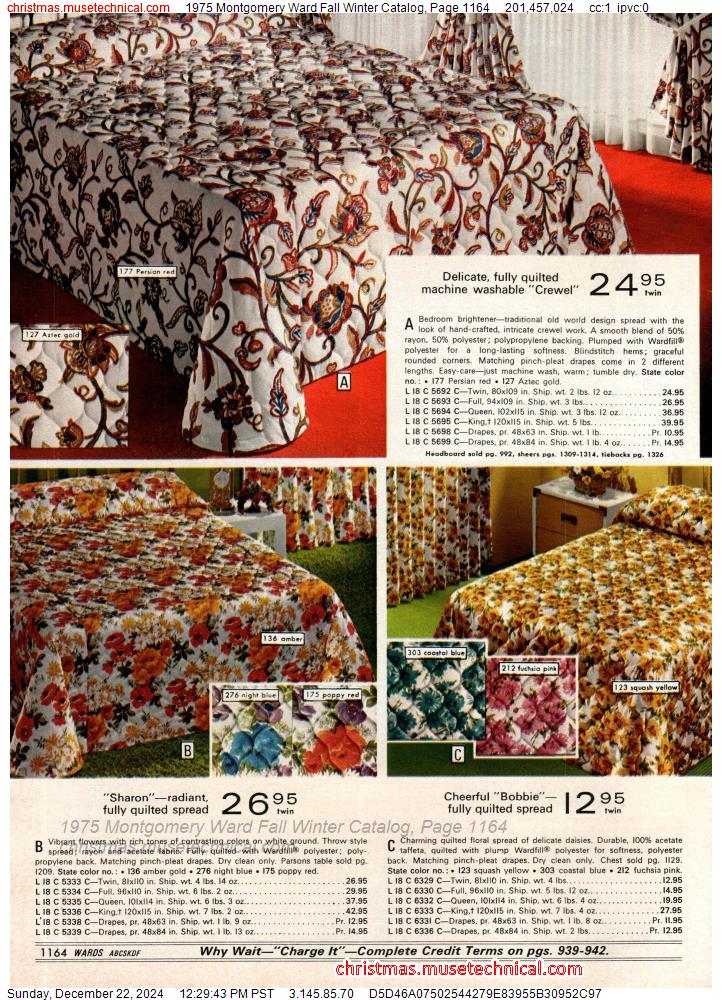 1975 Montgomery Ward Fall Winter Catalog, Page 1164