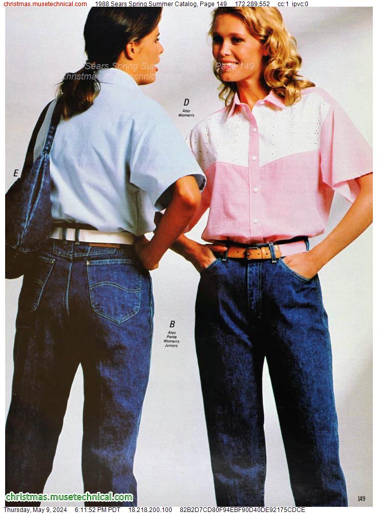 1988 Sears Spring Summer Catalog, Page 149 - Catalogs & Wishbooks
