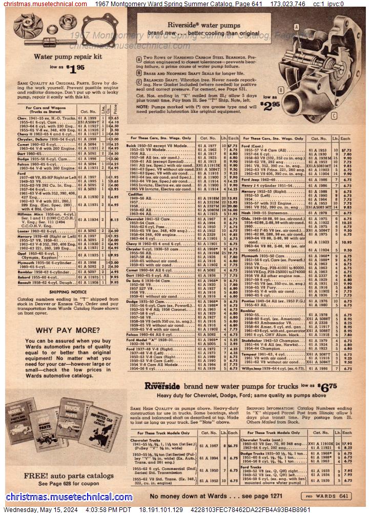 1967 Montgomery Ward Spring Summer Catalog, Page 641