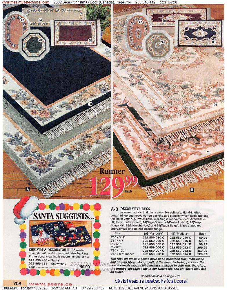 2002 Sears Christmas Book (Canada), Page 714